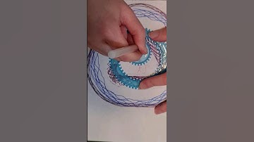 Spirograph embedding multiple inline patterns and orbits #art #spirograph #orbit