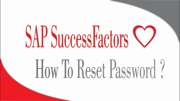 How to Reset User Password - SAP SuccessFactors Employee Central -