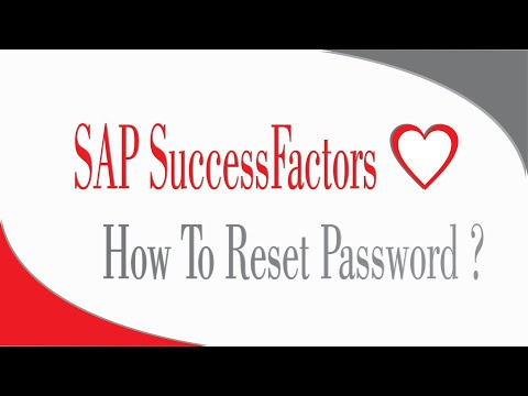 How to Reset User Password - SAP SuccessFactors Employee Central -