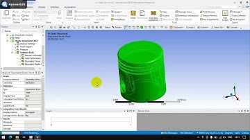 multiple material analysis on piston on static structural analysis