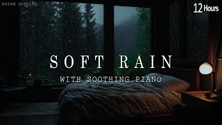 Relaxing Sleep Music with Rain Sounds  3 Hours for Deep Sleep and Stress Relief | Soothing Piano