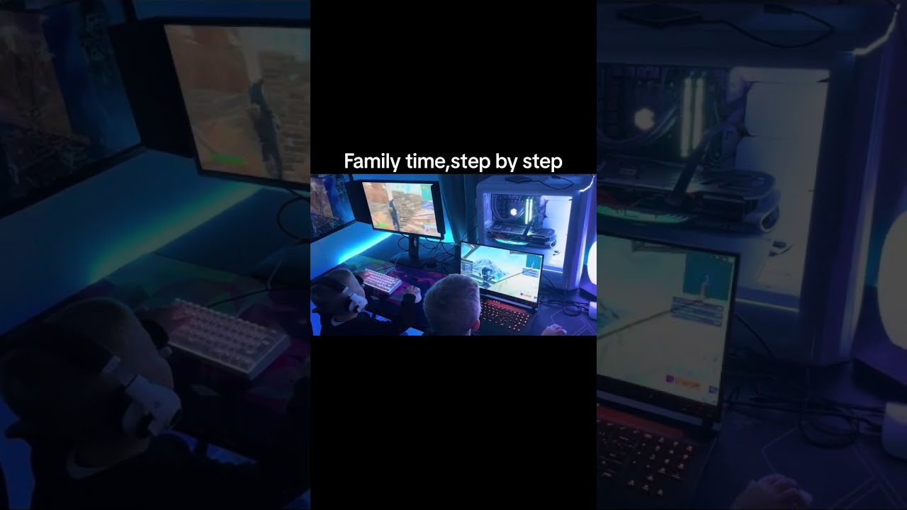 Twin kids 5 gaming Fortnite