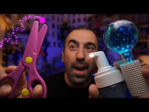 ASMR for people with ADHD or anxiety — fast to slow energy cleansing flow ⚡💤