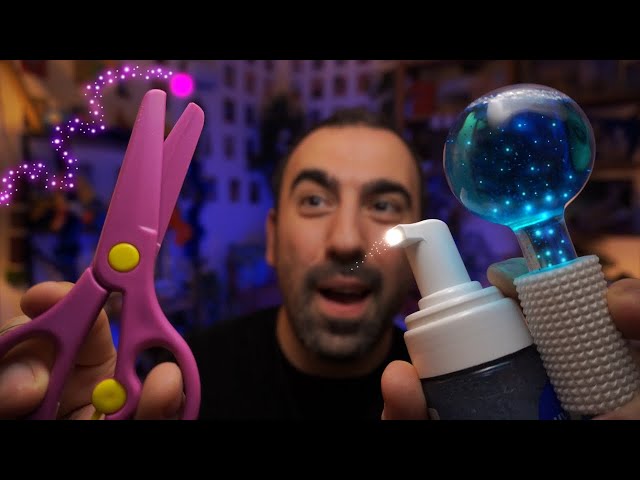 ASMR for people with ADHD or anxiety — fast to slow energy cleansing flow ⚡💤