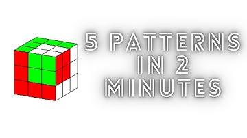 5 Patterns In 2 Minutes-Cube OneIndia