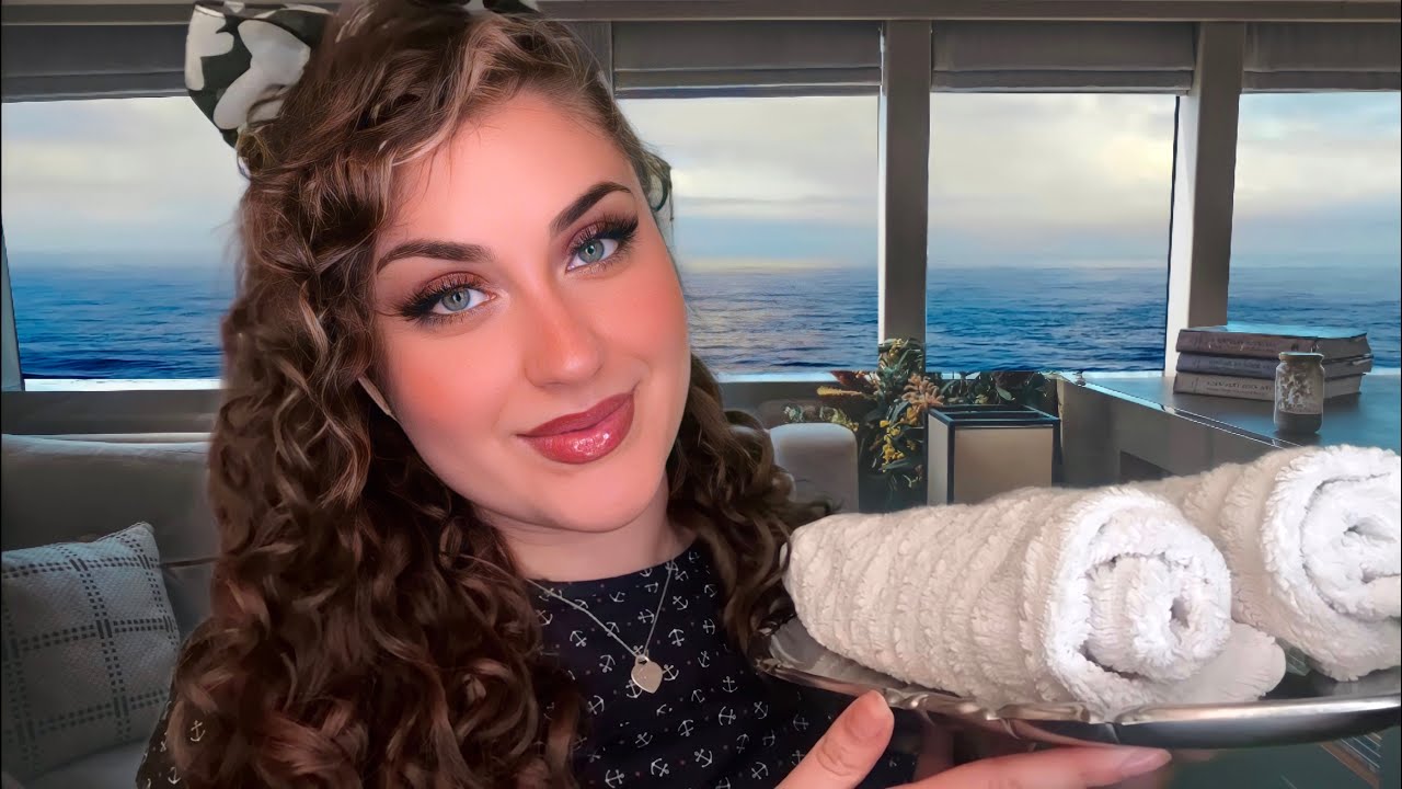ASMR deutsch Check-In in der Luxusyacht🛥 Entspannende Reise mit Meeresrauschen 🌊 Hotel Roleplay