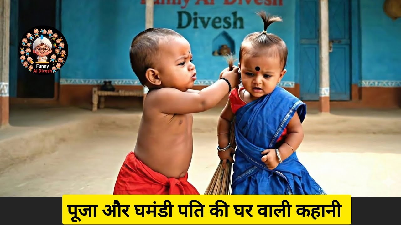 Pooja aur ghamandi Pati ki Ghar wali kahani 🥵😂 #funnyvideo #viralvideo #coupledrama