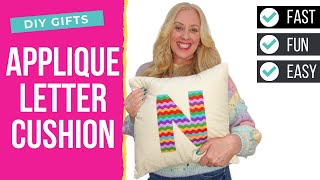 How To Make A Letter Cushion | Sewing Gift Idea For Kids