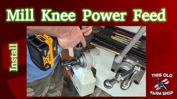 Installeer de Power Feed van de freesmachine op de knie - Precision Matthews PM-1054