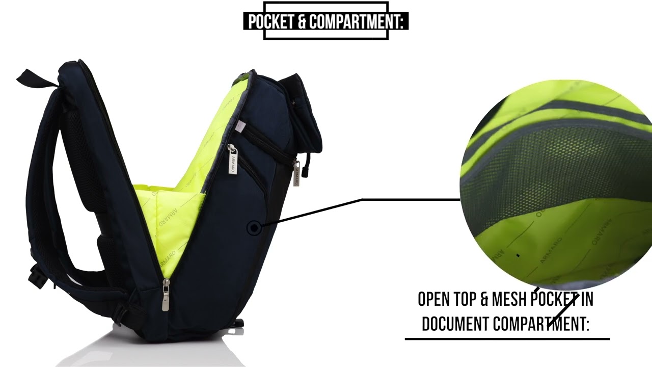 ARMARO BAGS - Heutig Series Ver.846 - Executive Laptop Backpack - Anatomy Video