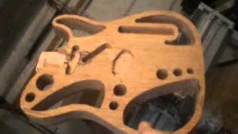 BLEACHER CNC BUILD  17 7 STRING GUITAR