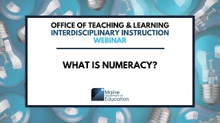 What is Numeracy?