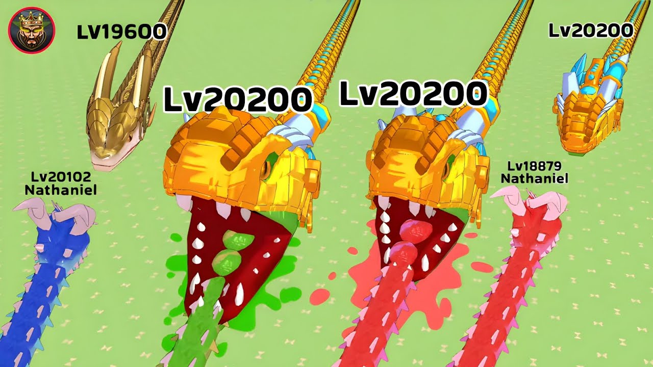 Snake Clash 🐍 Lv19600 Golden Snakes vs Lv20200 Boss Battle ⚔️ Ultimate Arena Fight! 
