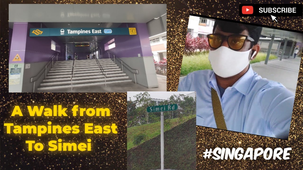 A Rainy Walk From Tampines East To Simei (Singapore)