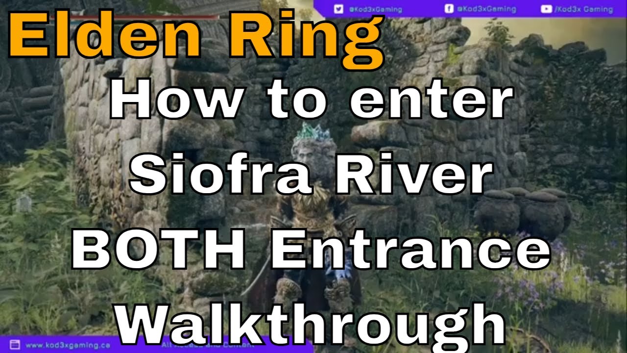 Elden Ring How to enter Siofra River BOTH Entrance Walkthrough Path