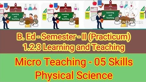 B. Ed 2nd Semester 1.2.3 Micro Teaching #bed #microteaching