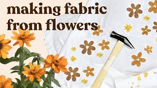 How to Flower Pound Fabric 🌼 | Tataki Zome