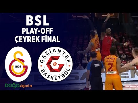 BSL Play-Off Çeyrek Final 3. Maç Özeti | Galatasaray Doğa Sigorta 89-77 Gaziantep Basketbol