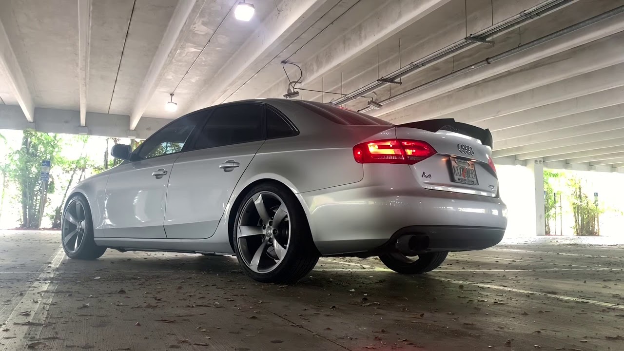 Audi B8 A4 stage 2 exhaust sounds!!! - YouTube