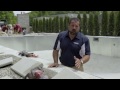 Installation des margelles de piscine  prparation et adhsion