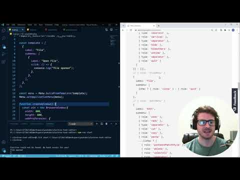 Live Coding an Electron Text Editor - YouTube