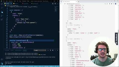 Live Coding an Electron Text Editor