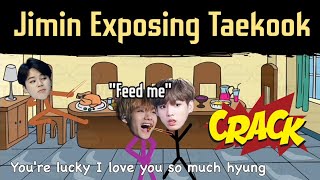 17 times JIMIN HYUNG EXPOSED TAEKOOK(FEED ME) | CRACKED