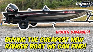 REPAIRING A WRECKED BASS BOAT! Ranger RT188 cracked hull from Salvage Auction CAN WE FIX IT?!