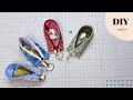 Diy cute  zipper coins pouch bag tutorial sewing project