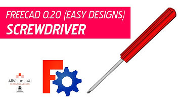 🔧 FreeCAD Screwdriver - FreeCAD Part Design Tutorial - Revolve - Groove - Polar Pattern