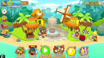 Bloons TD 6 (PC) Downstream Map Easy Mode, Primary Only, and Deflation Gameplay Walkthrough