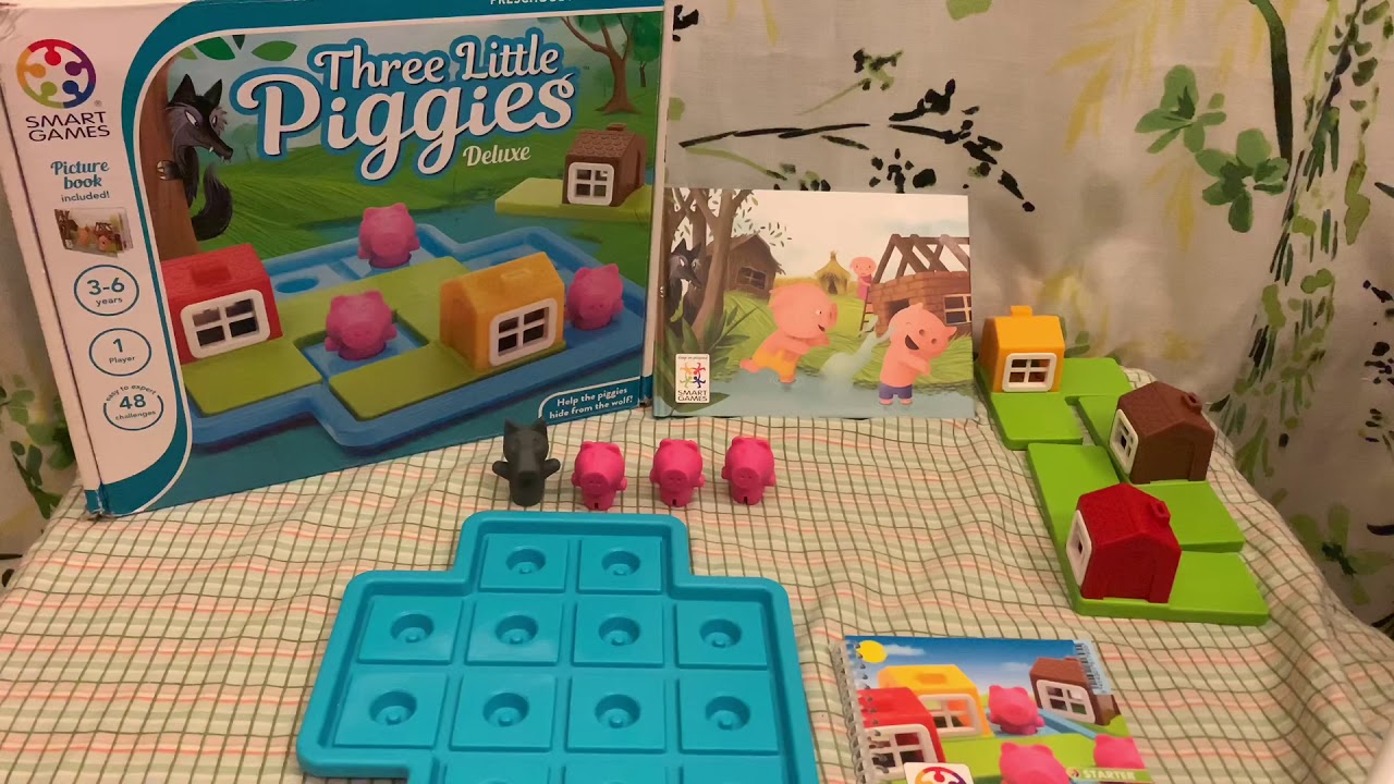 Three little piggies logic game for ages 3 and up YouTube