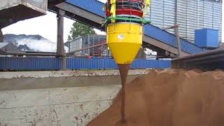 Loading Palm Kernel into a Ship's Hold with Dust Suppression Hopper