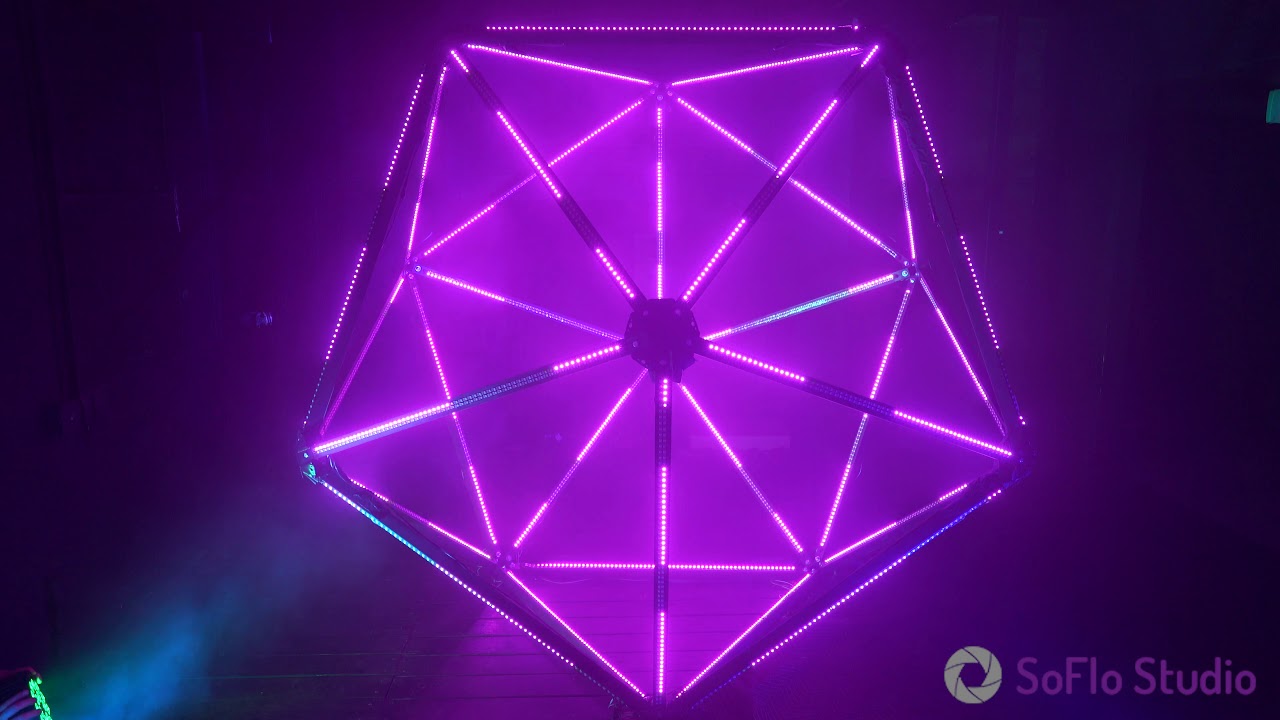 music-video-lighting-solutions-in-miami-polyhedral-light-cage-setup
