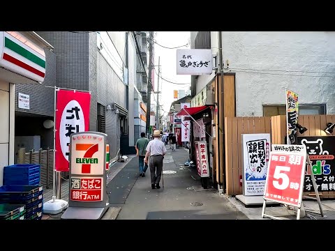 Tokyo, اليابان | شارع Kameido Chuo dori Shotengai Shopping | جولة في منطقة التسوق 4K