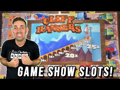 Game Show Slot Machines!! ➤ Cliff Hangers and a COMEBACK!
