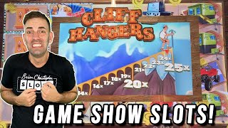 Game Show Slot Machines!! ➤ Cliff Hangers and a COMEBACK!