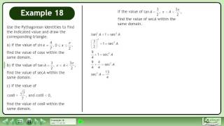 Trigonometric Identities I - Example 18