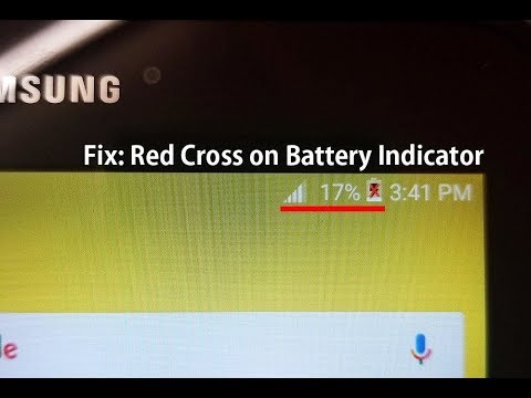 Fix: Samsung Galaxy Tab red cross (x mark) on battery, not charging problem