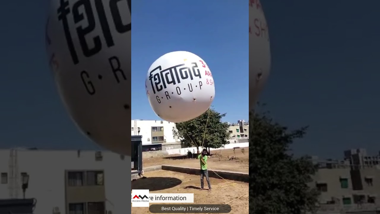 "Taking Advertising to a new height with our Air Balloons - A unique way to elevate the brands :-)