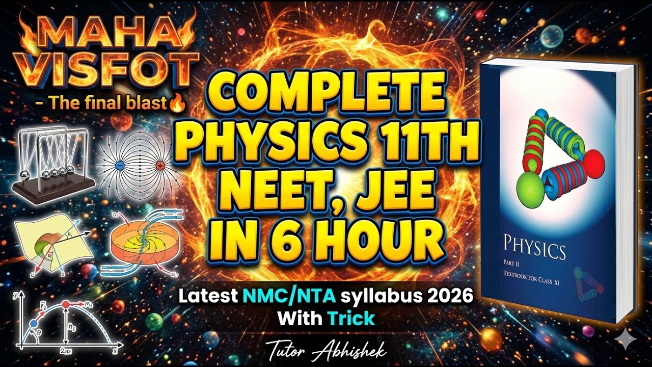 Complete Class 11 Physics One Shot 🔥 | Full Revision in 6 Hours | JEE ...