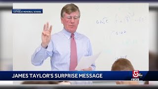 James Taylor surprises retiring Mass. principal
