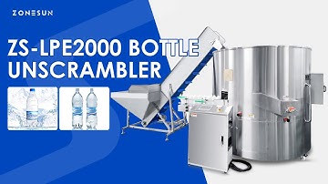 ZONESUN Automatic High Speed Bottle Unscrambler Sorting Machine ZS-LPE2000