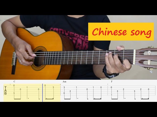 Tong Hua - Guang Liang - Fingerstyle Guitar Tutorial TAB class=