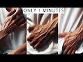 Get veiny hands  forearms  super way in 1 min at home 