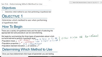 Math 1342 Navidi Sec 9.6 Determining Which Method to Use