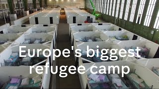 Inside Tempelhof Airport - Europe's biggest refugee camp