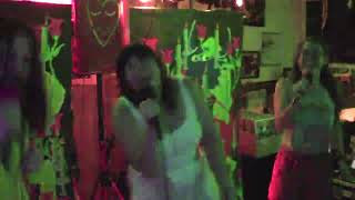 Terror Pigeon & friends sing Blink-182's "Small Things" on August 7, 2023 in Gainesville, FL