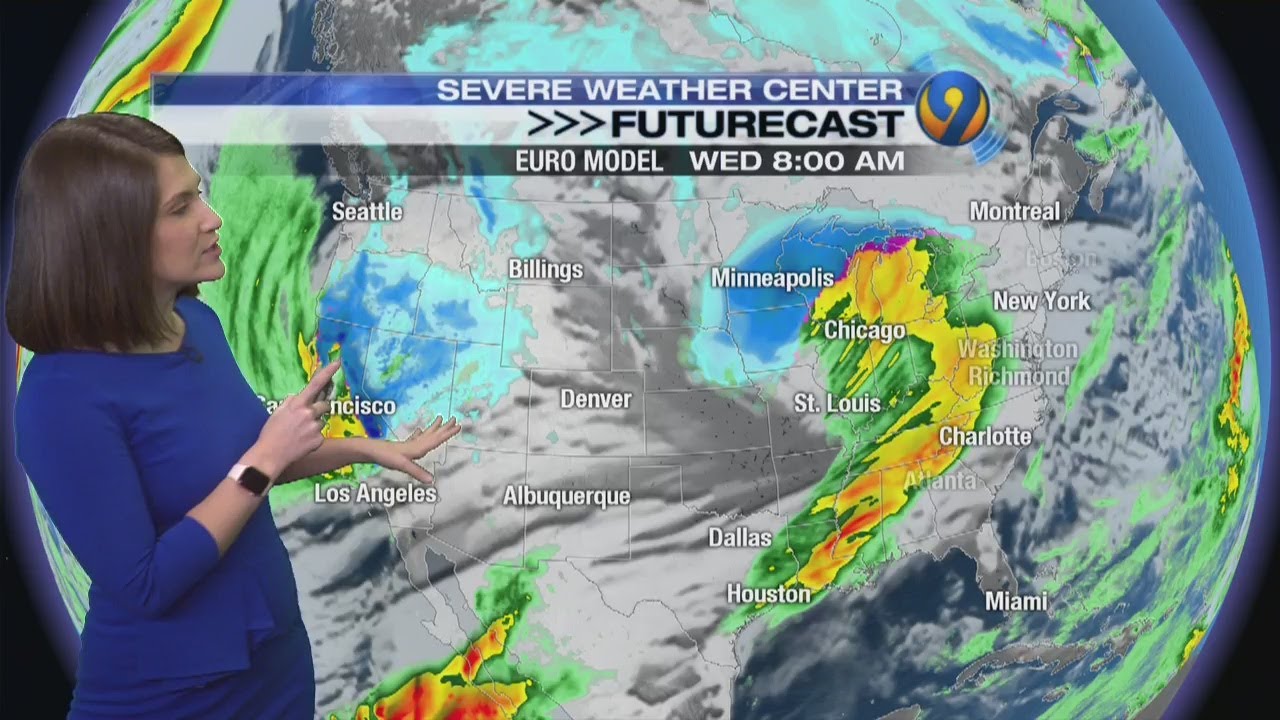 Sunday afternoon's forecast update with Meteorologist Jaclyn Shearer ...