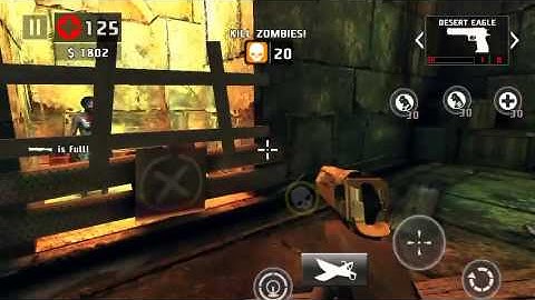 Dead trigger 2 desert eagle & grenade launcher level 58 gameplay iOS on hard.